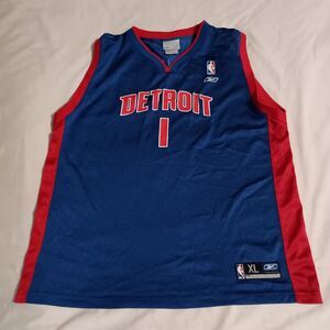 Chauncey Billups #1 Jersey Detroit Pistons NBA Size XL Youth (18-20)